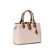 Bolsa Tote Santa Lolla Bege Canvas Alça Tiracolo