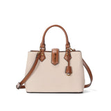 Bolsa Tote Santa Lolla Bege Canvas Alça Tiracolo