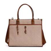 Bolsa Tote Santa Lolla Bege Canvas Alça Tiracolo