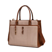 Bolsa Tote Santa Lolla Bege Canvas Alça Tiracolo
