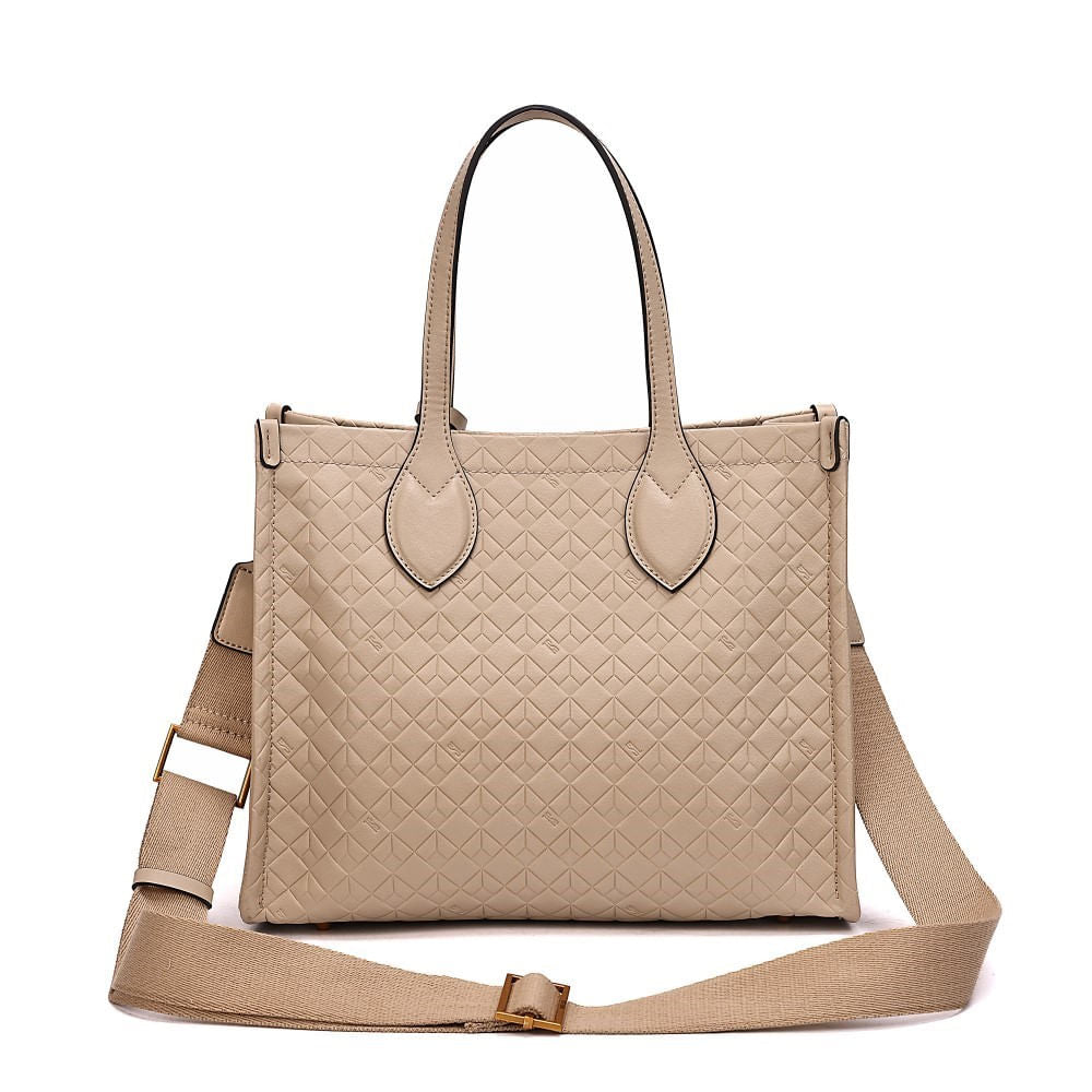 Bolsa Tote Santa Lolla Bege Com Clutch