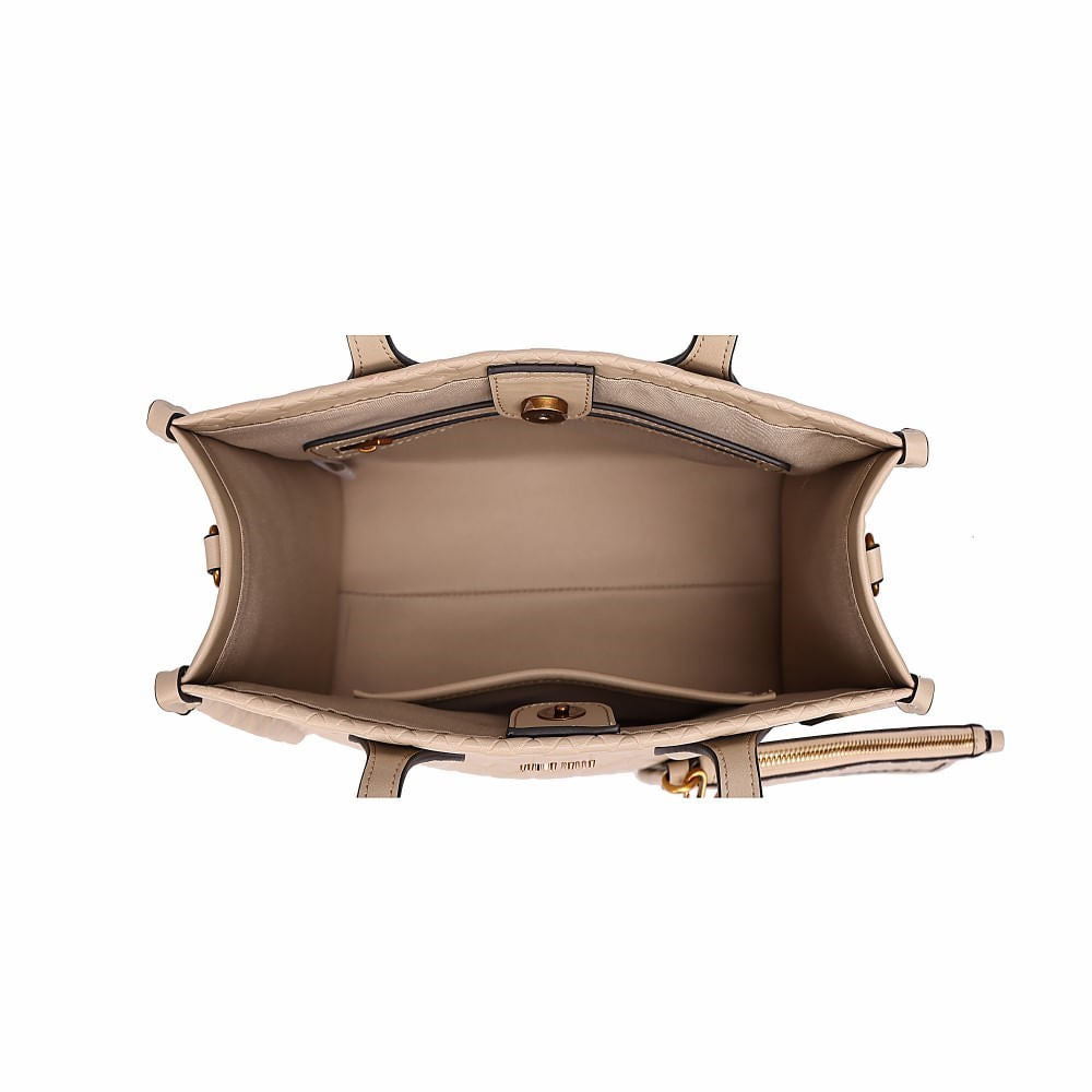 Bolsa Tote Santa Lolla Bege Com Clutch