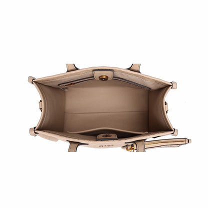 Bolsa Tote Santa Lolla Bege Com Clutch