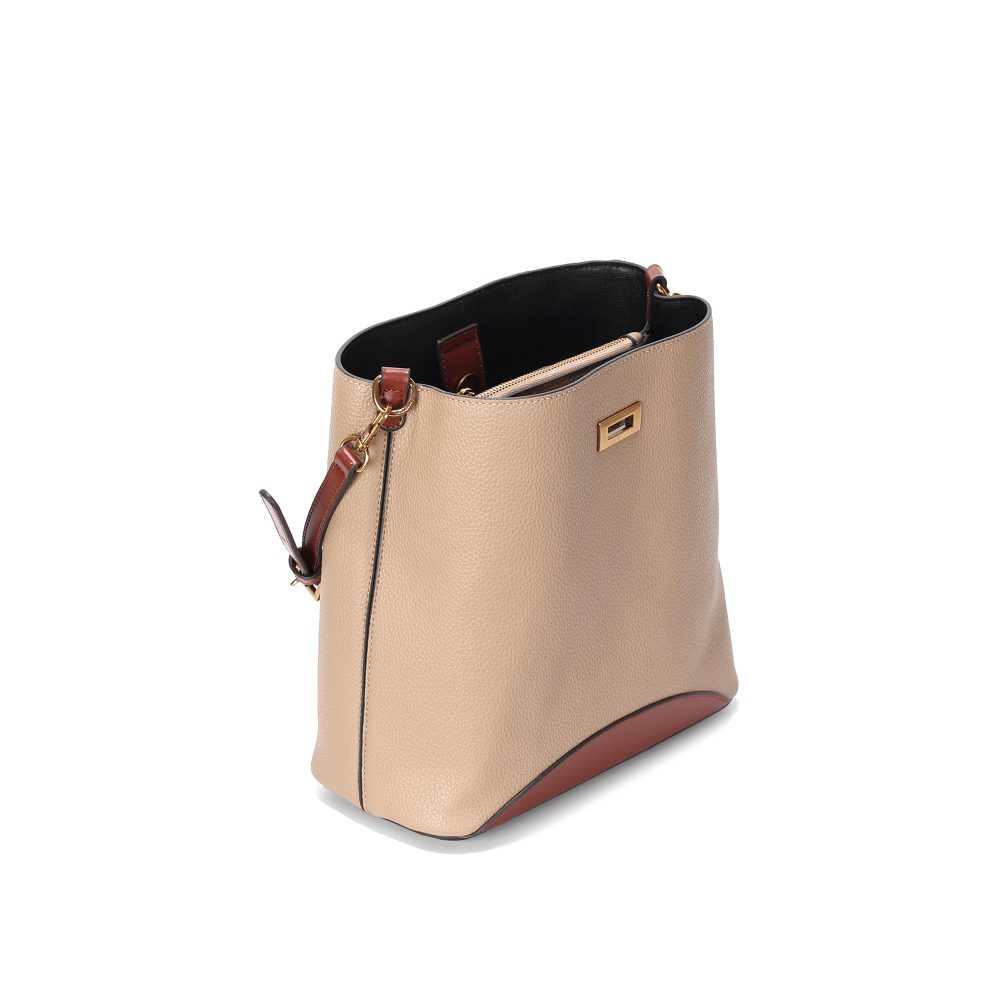 Bolsa Tote Santa Lolla Bege Média Alça Tiracolo