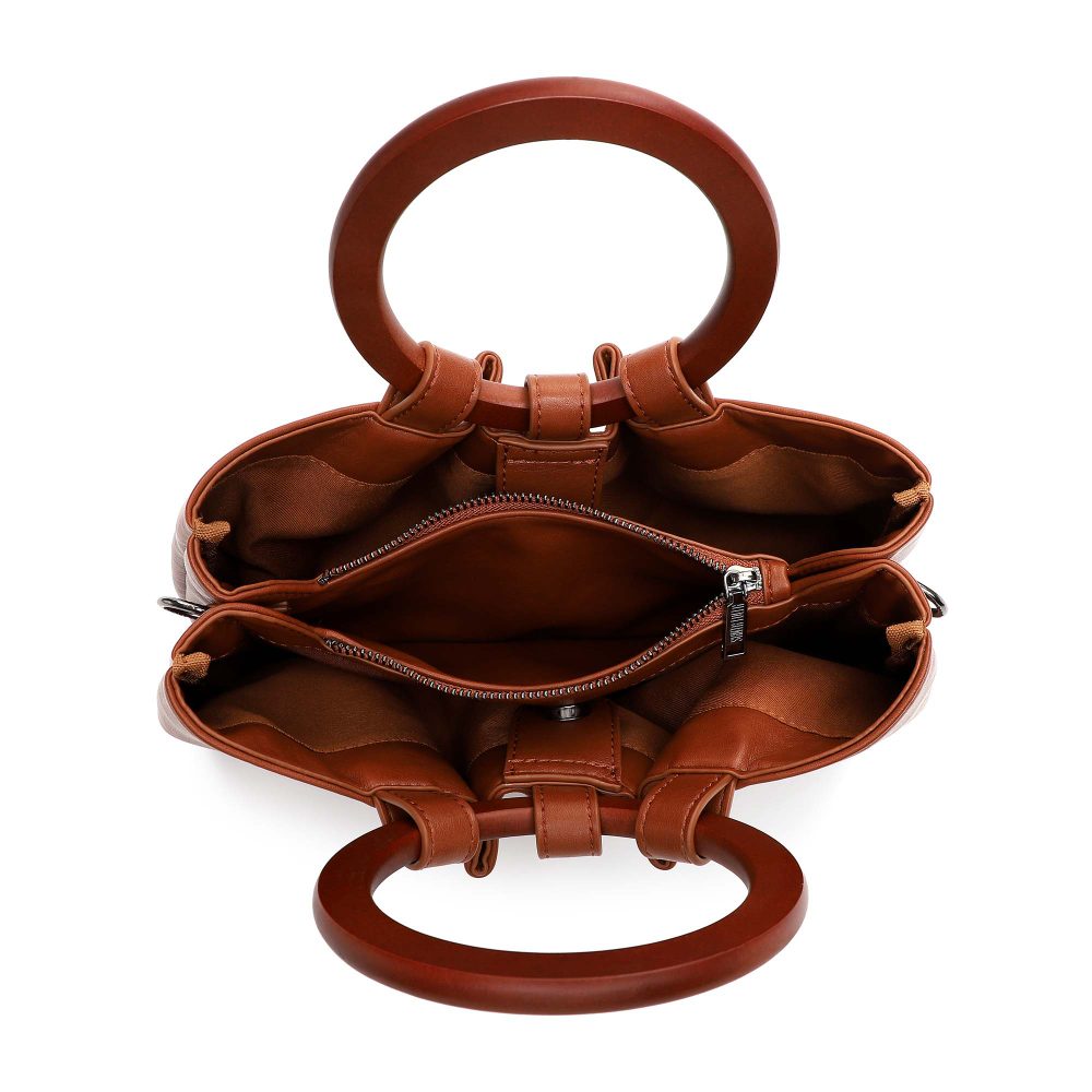 Bolsa Tote Santa Lolla Caramelo Alça Circular