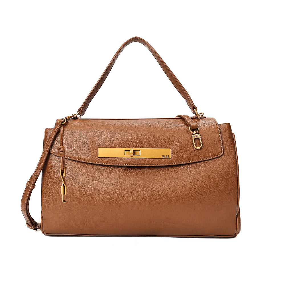 Bolsa Tote Santa Lolla Caramelo Alça Dupla Floater