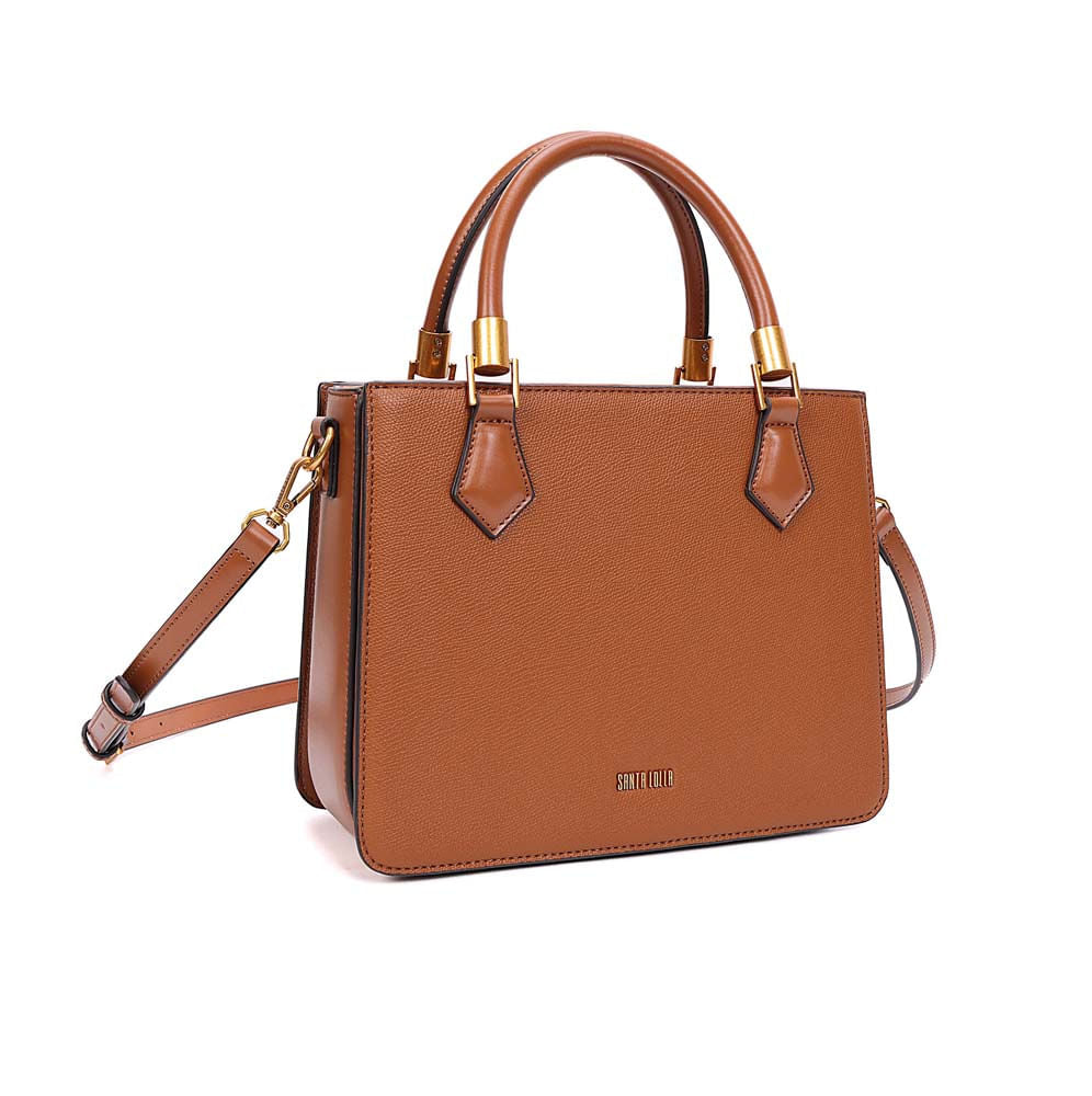 Bolsa Tote Santa Lolla Caramelo Alça Tiracolo