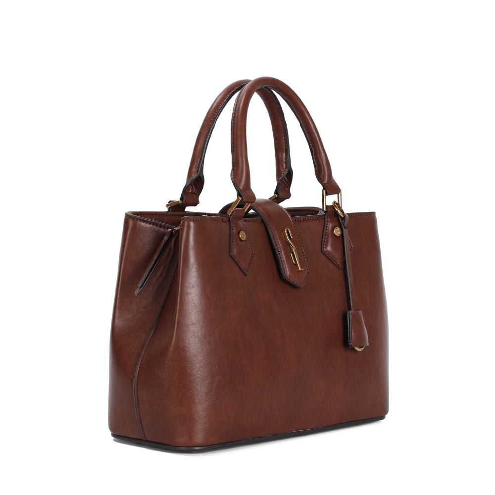 Bolsa Tote Santa Lolla Caramelo Alça Tiracolo