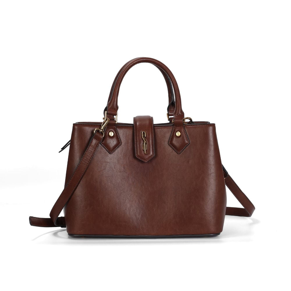 Bolsa Tote Santa Lolla Caramelo Alça Tiracolo