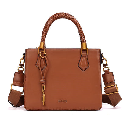 Bolsa Tote Santa Lolla Caramelo Alça Trançada