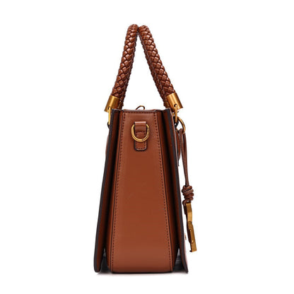 Bolsa Tote Santa Lolla Caramelo Alça Trançada