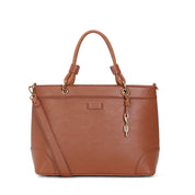 Bolsa Tote Santa Lolla Caramelo Alça Trançada