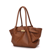 Bolsa Tote Santa Lolla Caramelo Fecho Metal
