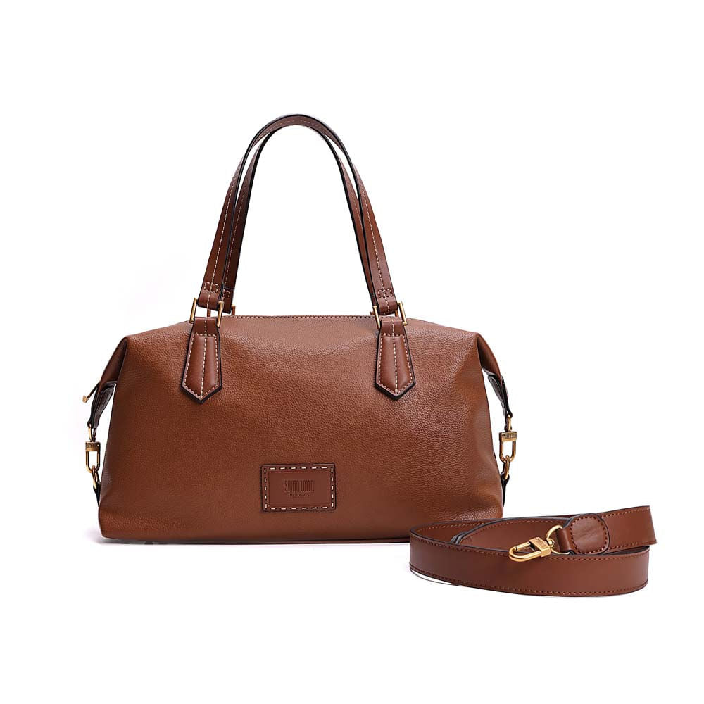 Bolsa Tote Santa Lolla Caramelo Floater Alça Dupla