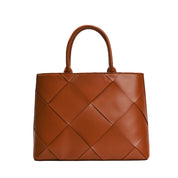 Bolsa Tote Santa Lolla Caramelo Recortes Geométricos