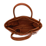 Bolsa Tote Santa Lolla Caramelo Recortes Geométricos