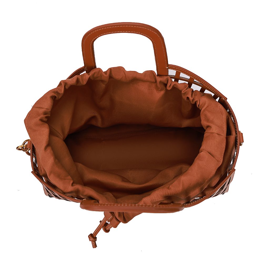 Bolsa Tote Santa Lolla Caramelo Soft Safari Grande
