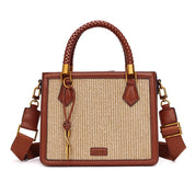 Bolsa Tote Santa Lolla Caramelo Tramada Alça Dupla
