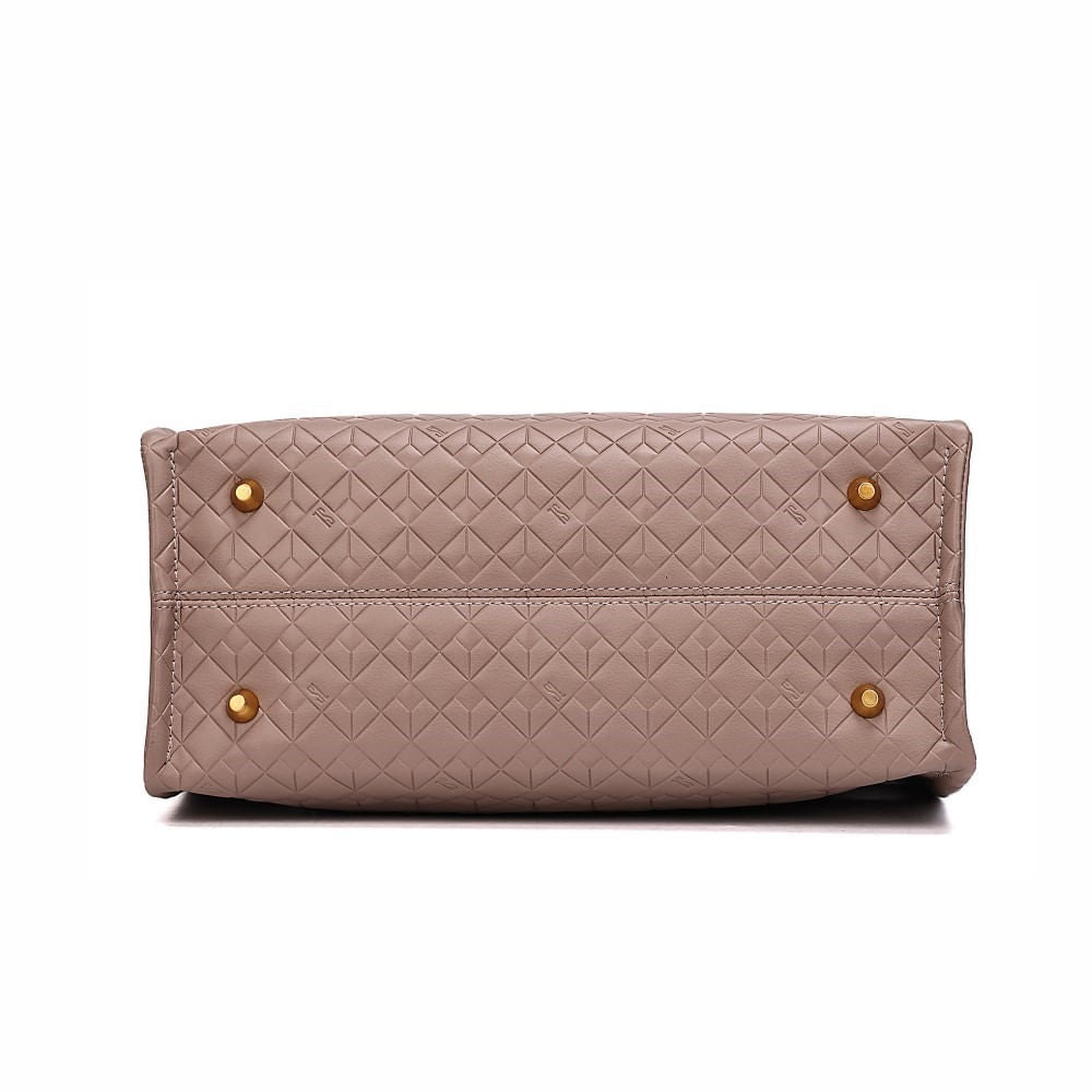 Bolsa Tote Santa Lolla Cinza Fog Com Clutch