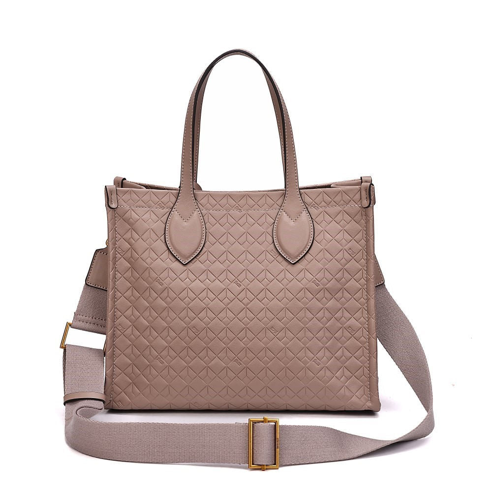 Bolsa Tote Santa Lolla Cinza Fog Com Clutch