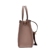 Bolsa Tote Santa Lolla Cinza Fog Com Clutch