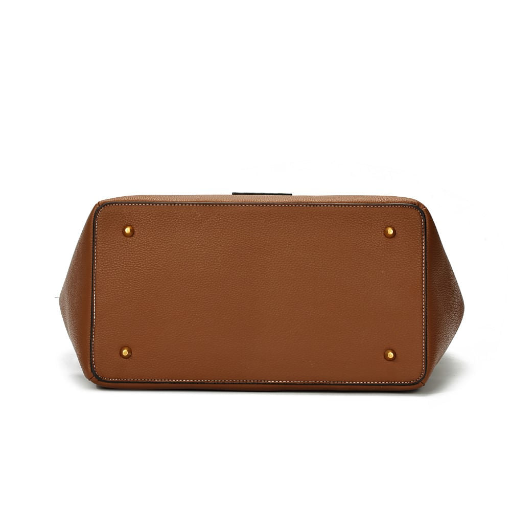 Bolsa Tote Santa Lolla Grande Caramelo Alça De Mão