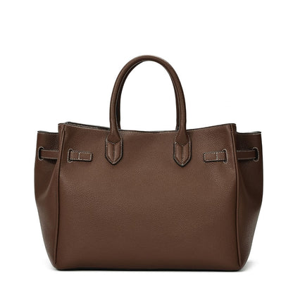 Bolsa Tote Santa Lolla Grande Marrom Alça De Mão