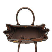 Bolsa Tote Santa Lolla Grande Marrom Alça De Mão