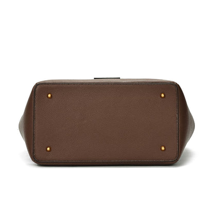 Bolsa Tote Santa Lolla Grande Marrom Alça De Mão