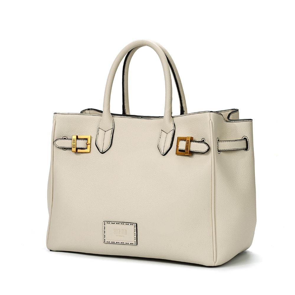 Bolsa Tote Santa Lolla Grande Off White Alça De Mão