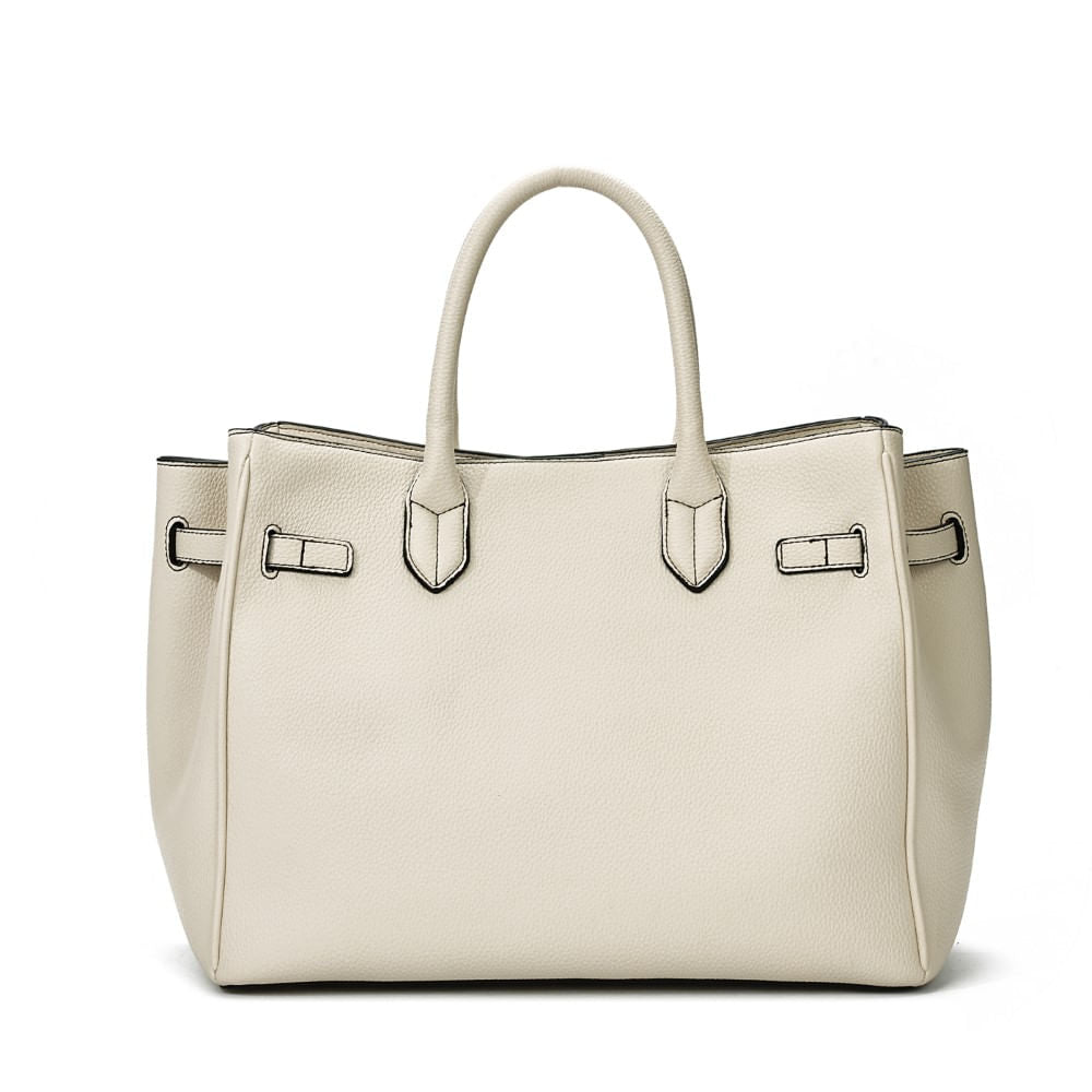 Bolsa Tote Santa Lolla Grande Off White Alça De Mão