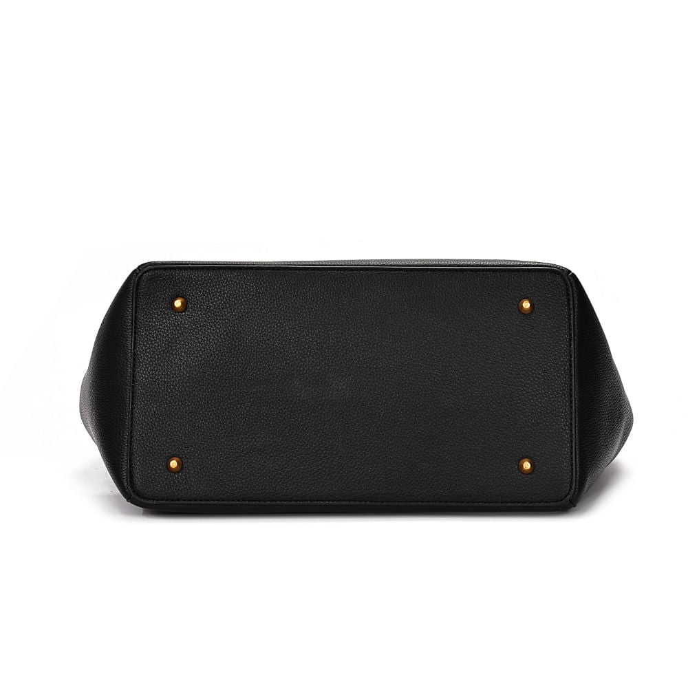 Bolsa Tote Santa Lolla Grande Preta Alça De Mão