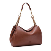 Bolsa Tote Santa Lolla Marrom Alça Corrente