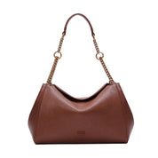Bolsa Tote Santa Lolla Marrom Alça Corrente