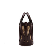 Bolsa Tote Santa Lolla Marrom Alça Tiracolo