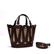Bolsa Tote Santa Lolla Marrom Alça Tiracolo