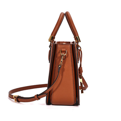 Bolsa Tote Santa Lolla Marrom Duas Alças