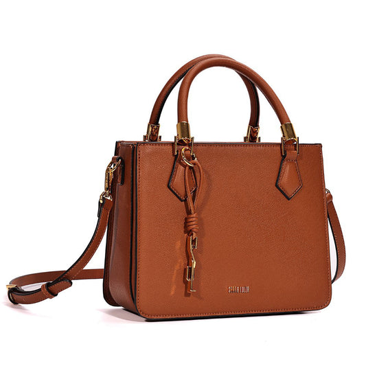 Bolsa Tote Santa Lolla Marrom Duas Alças