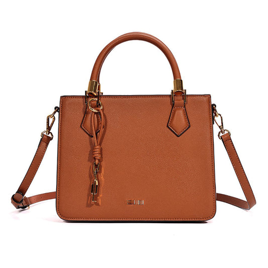 Bolsa Tote Santa Lolla Marrom Duas Alças