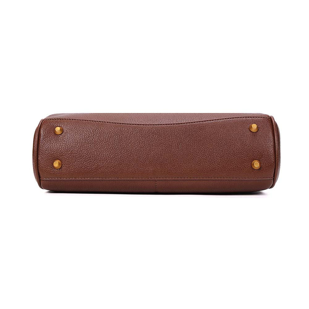 Bolsa Tote Santa Lolla Marrom Floater Alça Dupla