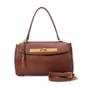 Bolsa Tote Santa Lolla Marrom Floater Alça Dupla