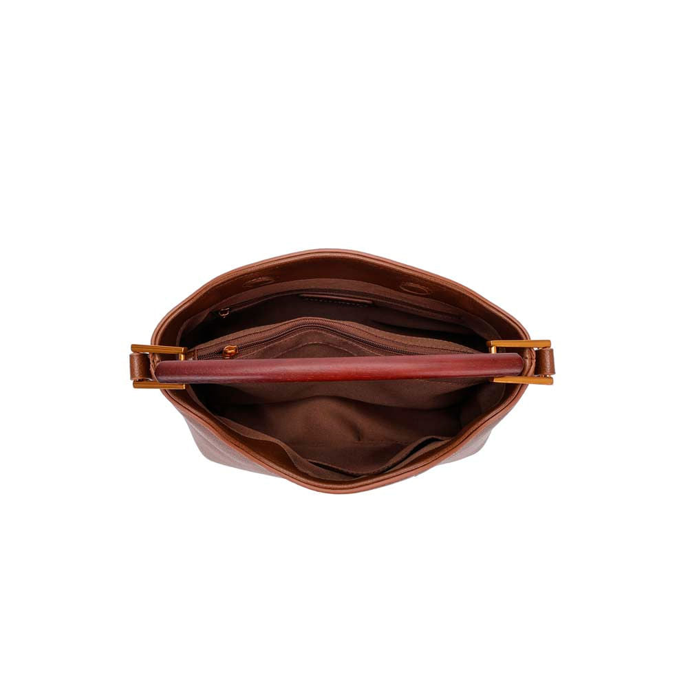 Bolsa Tote Santa Lolla Marrom Média Alça Dupla