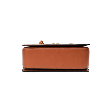 Bolsa Tote Santa Lolla Marrom Texturizada Alça Longa