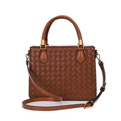 Bolsa Tote Santa Lolla Marrom Tressê Alça Tiracolo
