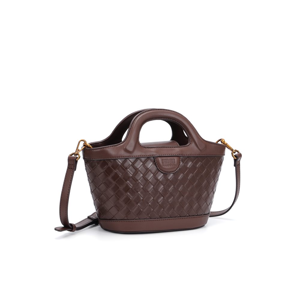 Bolsa Tote Santa Lolla Marrom Tressê Alça Tiracolo