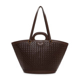 Bolsa Tote Santa Lolla Marrom Tresse Tramada