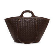 Bolsa Tote Santa Lolla Marrom Tresse Tramada