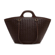 Bolsa Tote Santa Lolla Marrom Tresse Tramada