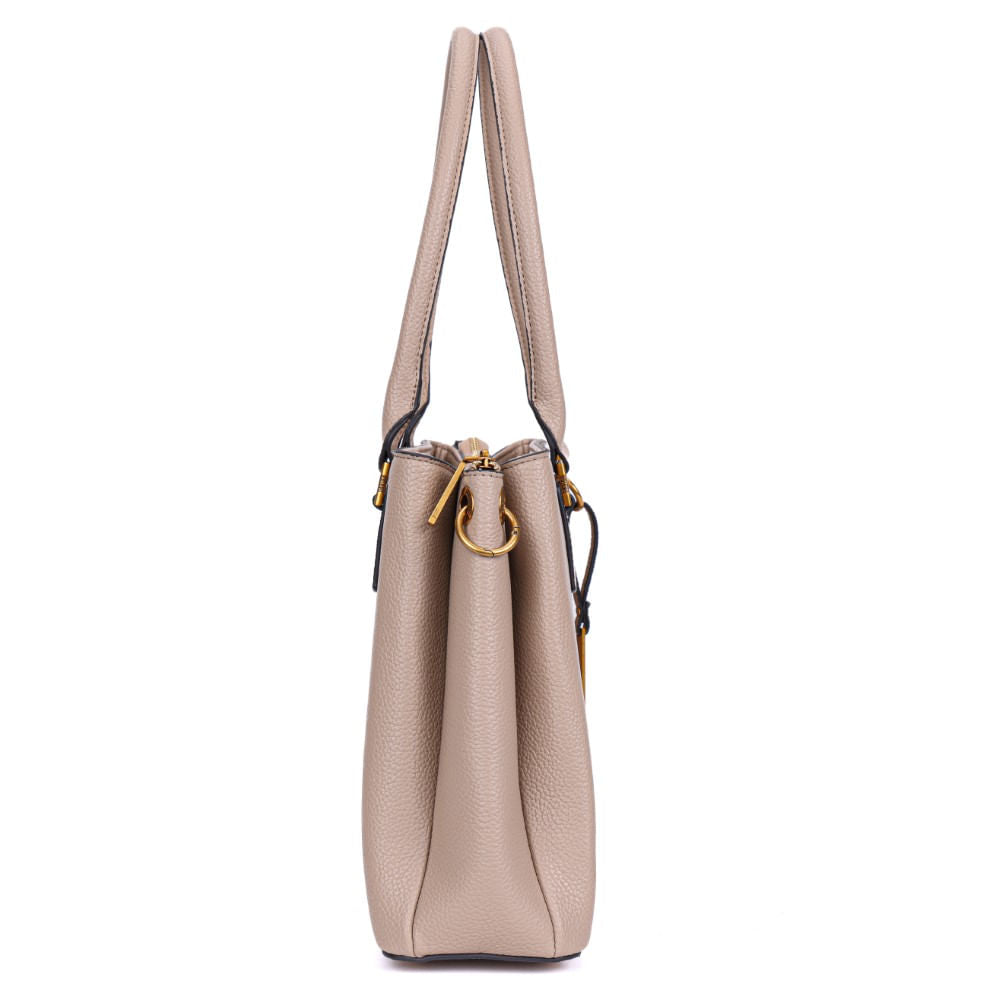 Bolsa Tote Santa Lolla Nude Alça Tiracolo Zíper