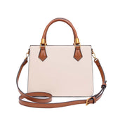 Bolsa Tote Santa Lolla Off White Bicolor Alça Longa